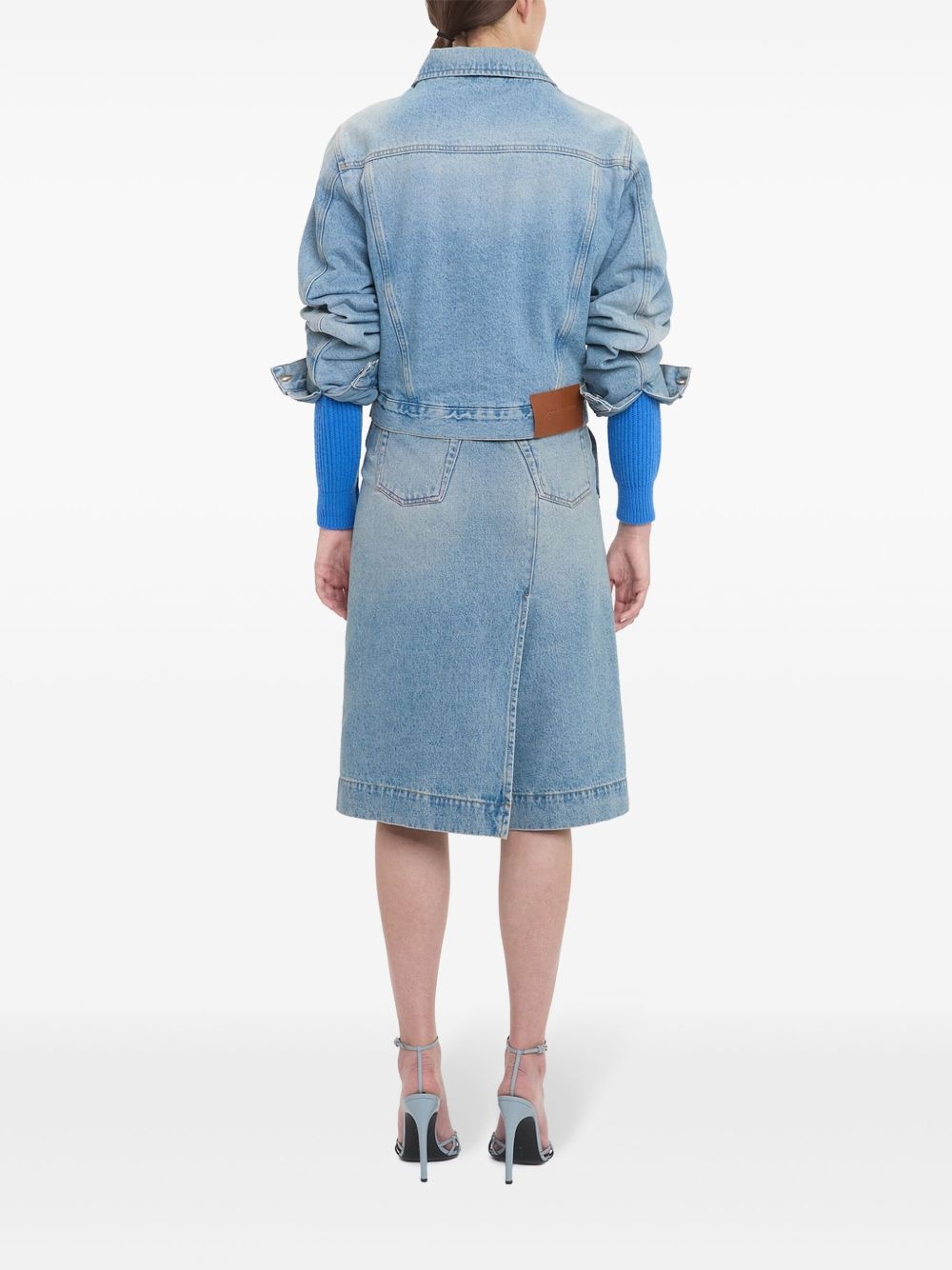 padded denim jacket - 4