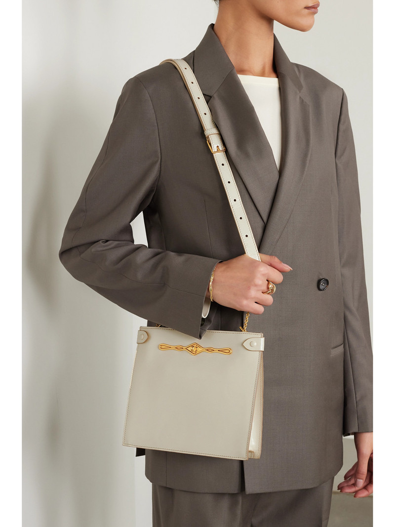 MÉTIER + Fernando Jorge Stowaway Embellished Glossed-leather Shoulder Bag outlook