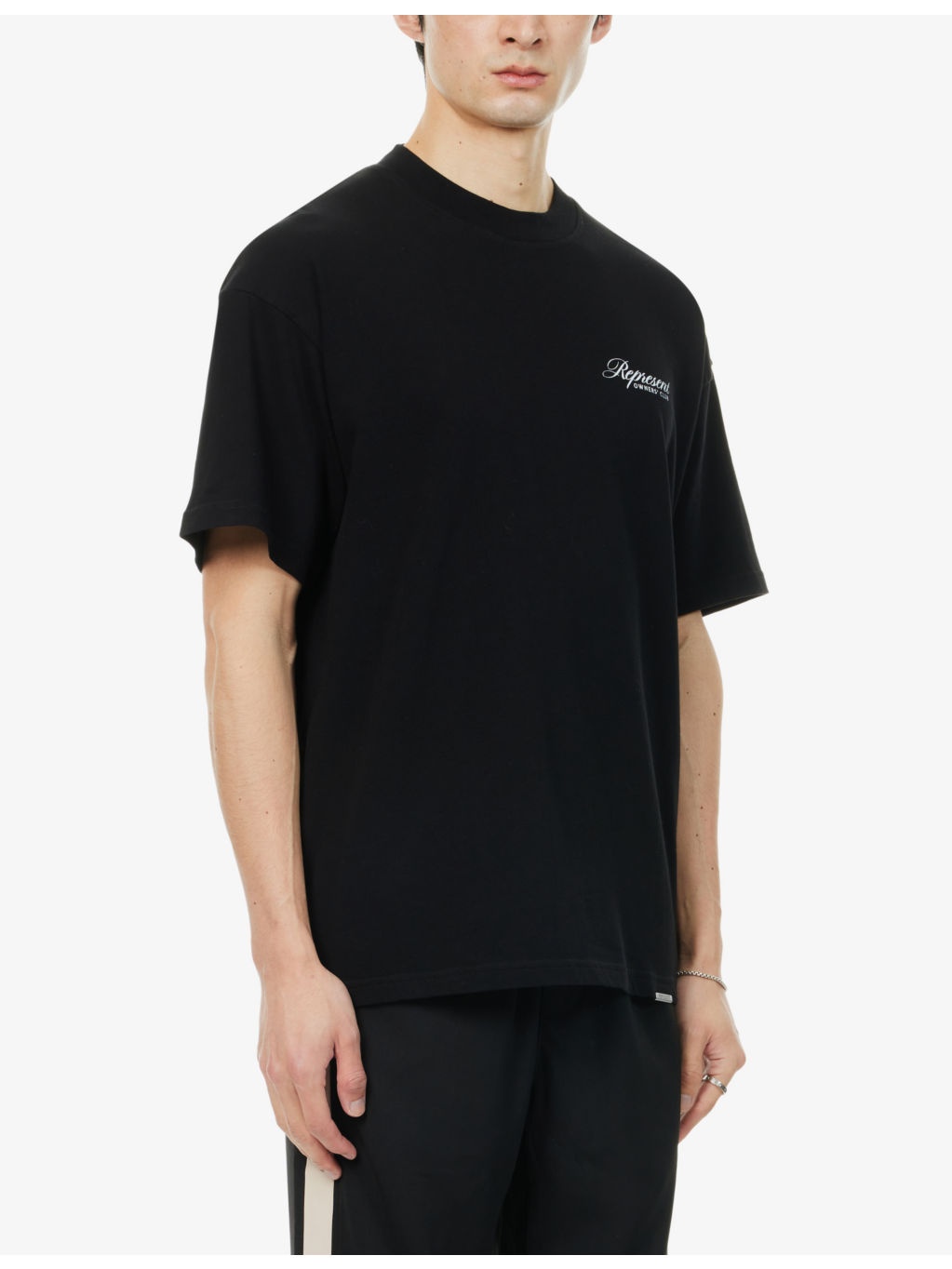 Script short-sleeves oversized cotton-jersey T-shirt - 3