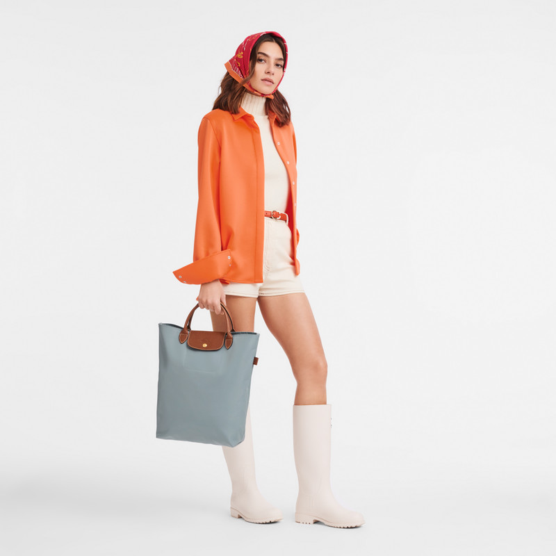 Longchamp Le Pliage M Tote bag Steel - Canvas outlook