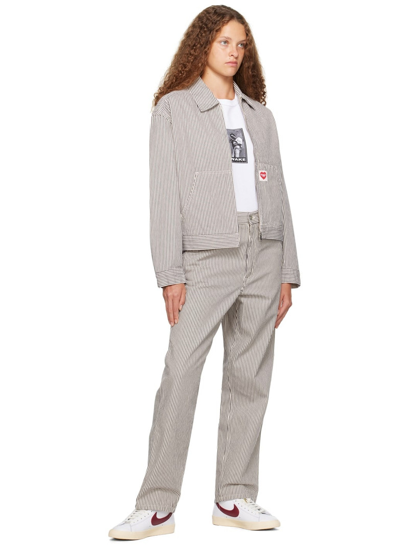 Carhartt White & Navy Terrell Jeans outlook