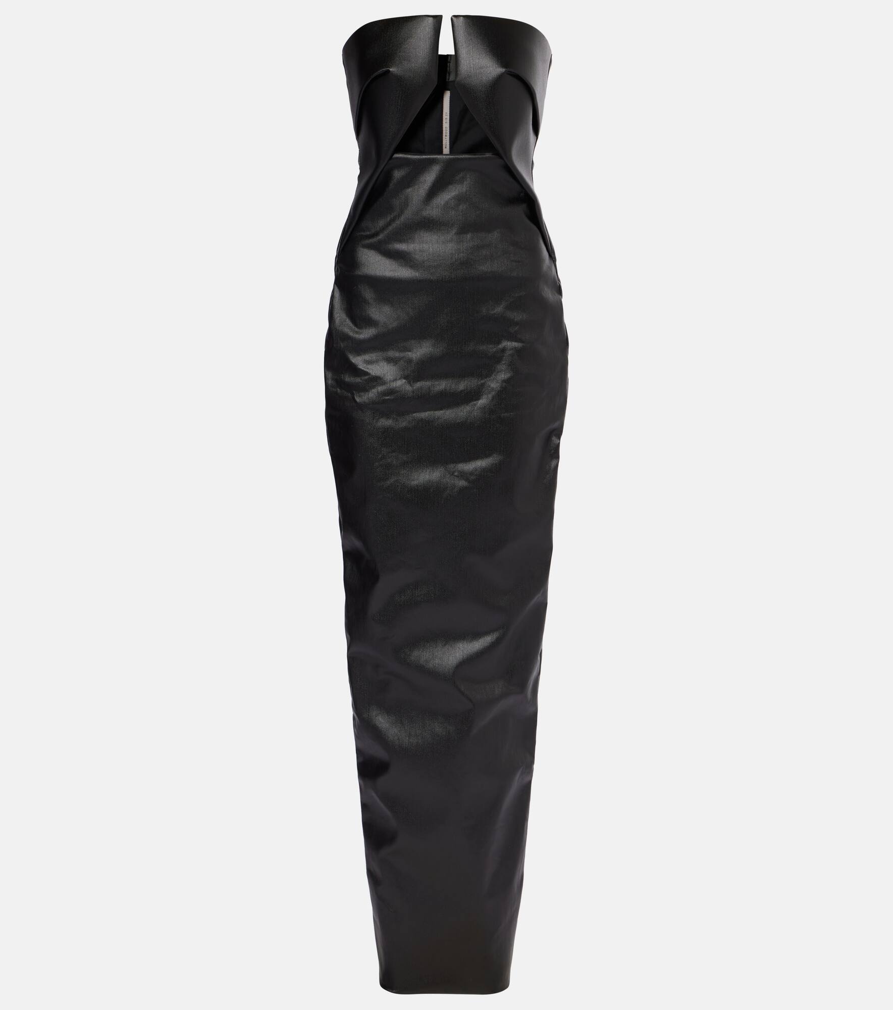 Prong cutout cotton-blend cocktail dress - 1