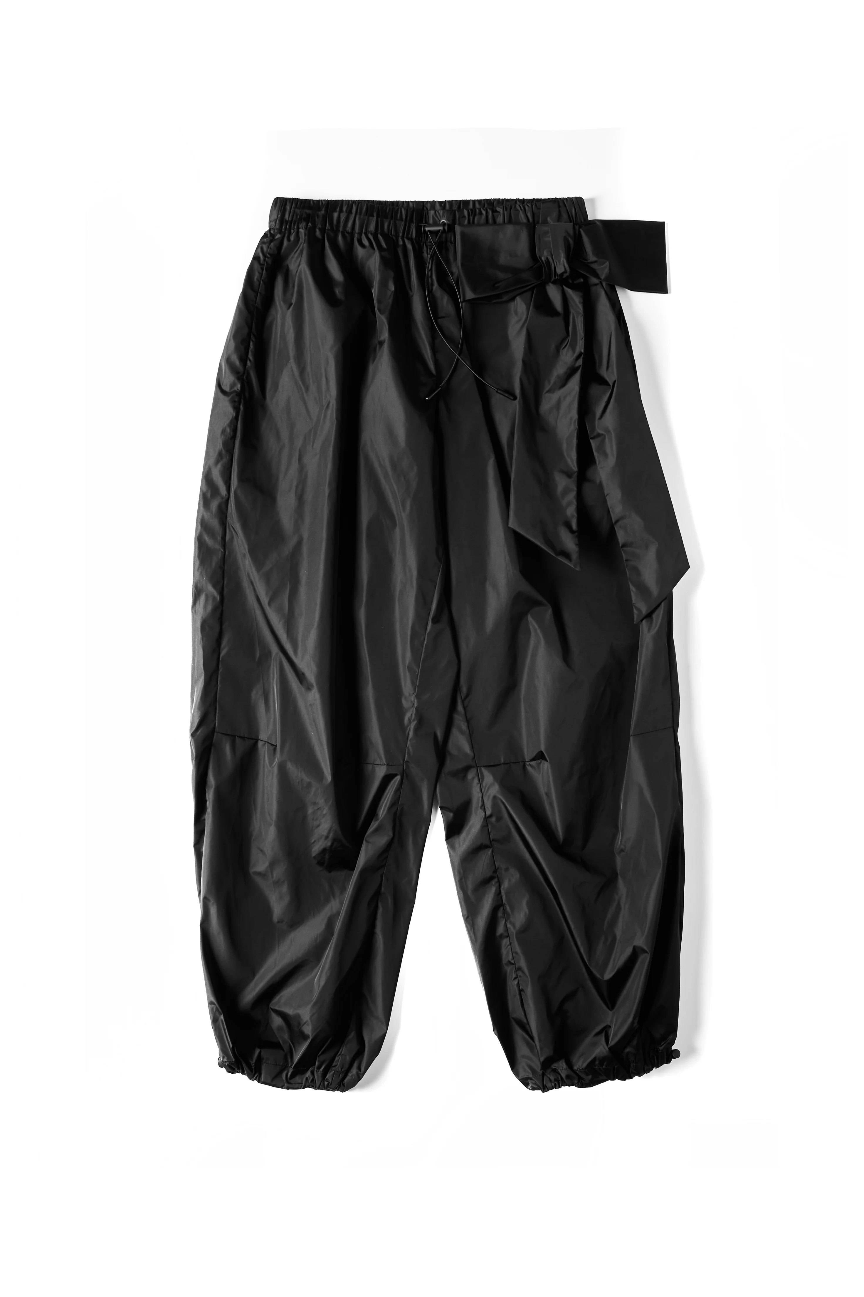 Simone Rocha Gathered Track Trousers W/ Bow Detail Black - 1