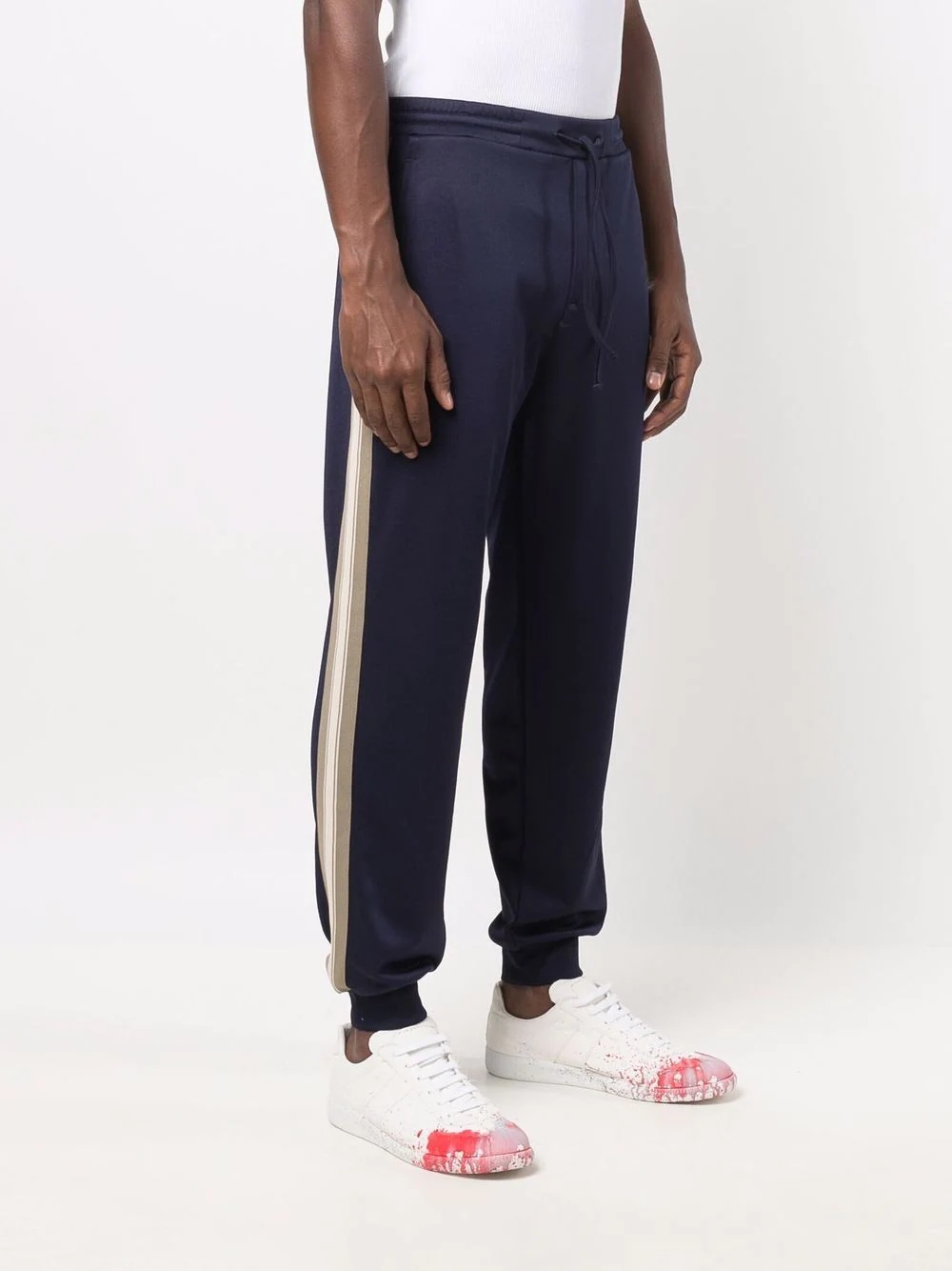 stripe-embellished track pants - 3