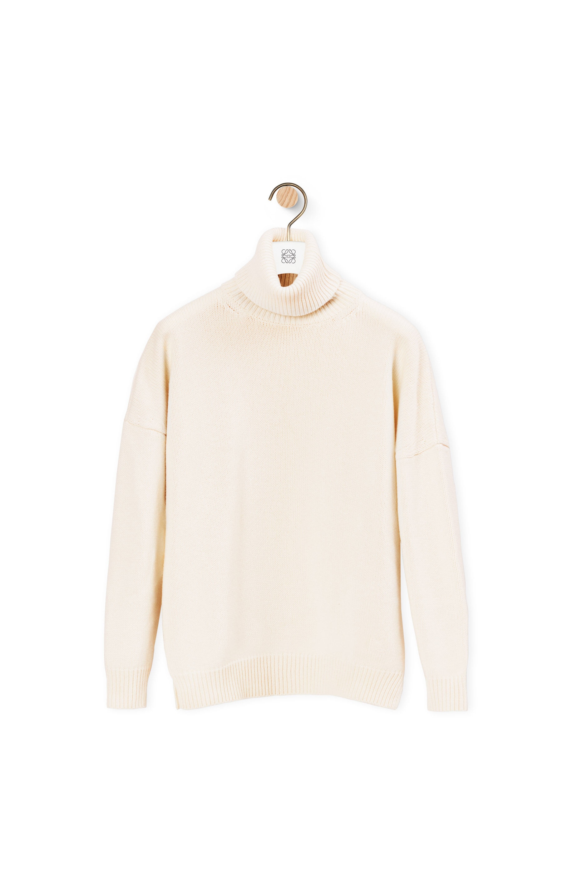 Anagram embroidered turtleneck sweater in cashmere - 1