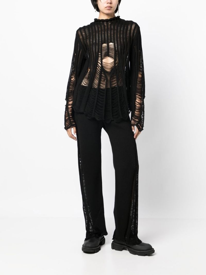 Dion Lee distressed Float jumper outlook