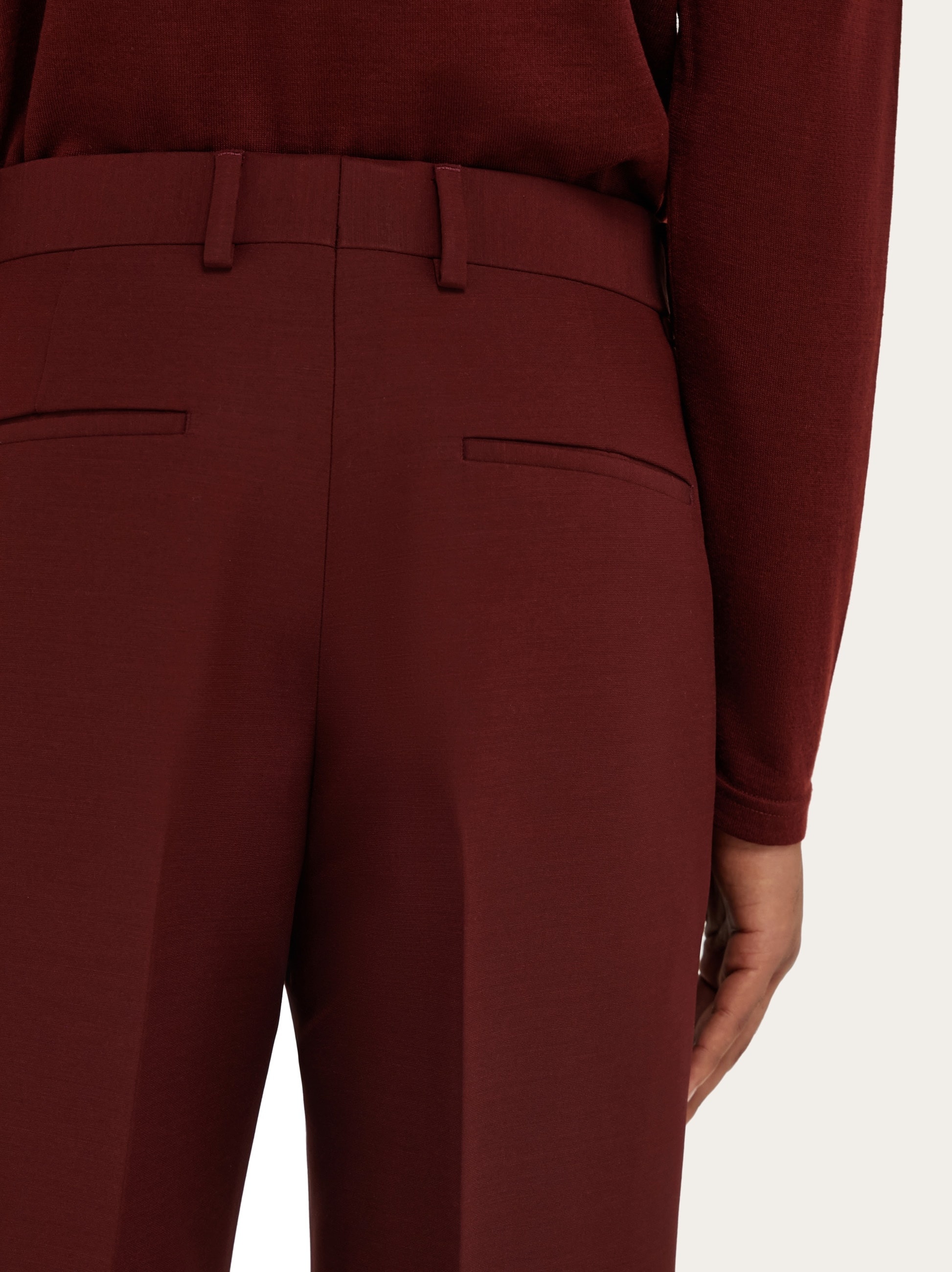 Wool blend tailored trouser - 6