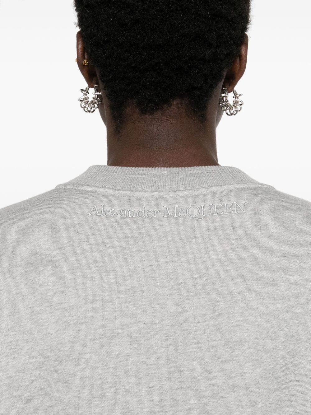 cut-out jersey sweatshirt - 5