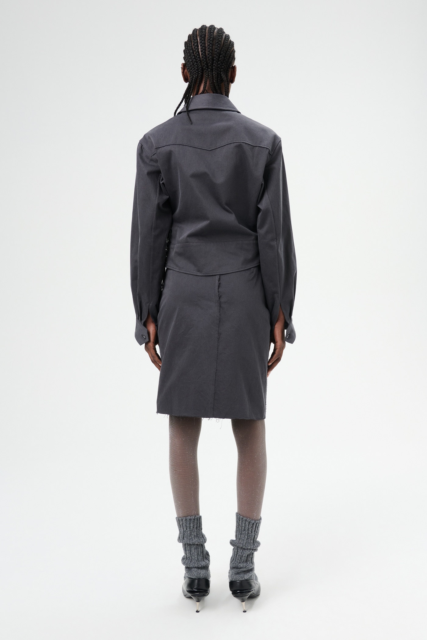 Doll Blouson Ash Black Seventies Sateen - 6
