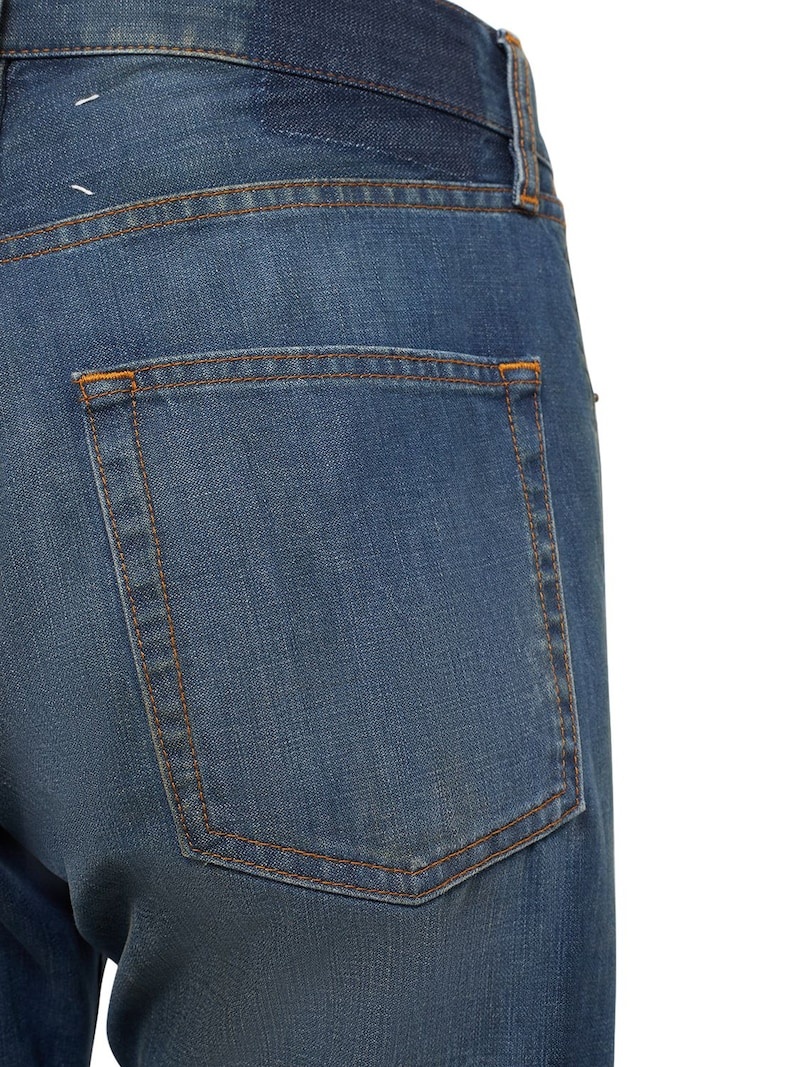 Cotton twill denim jeans - 5