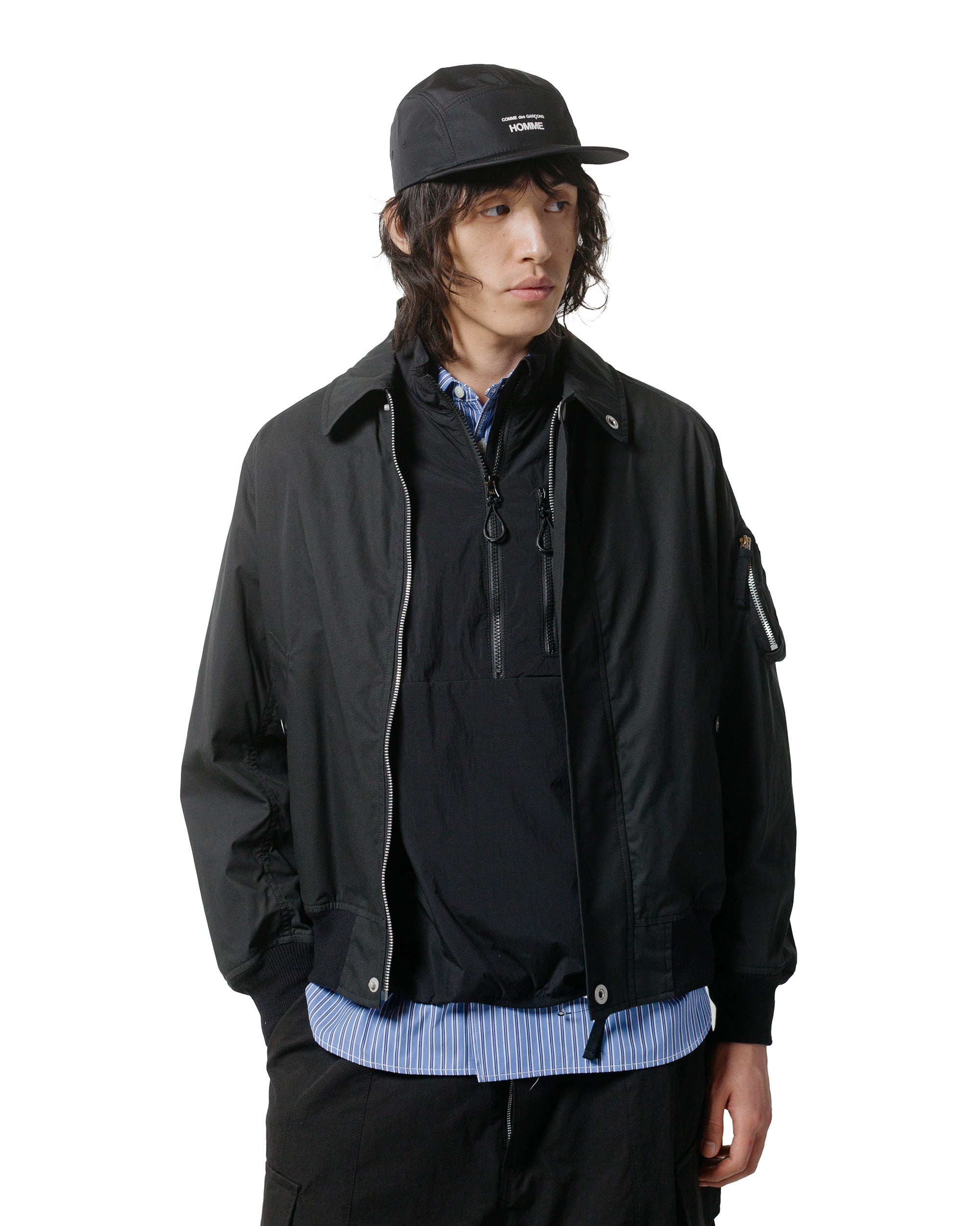 Dry Oil Bomber Jacket Black - 2