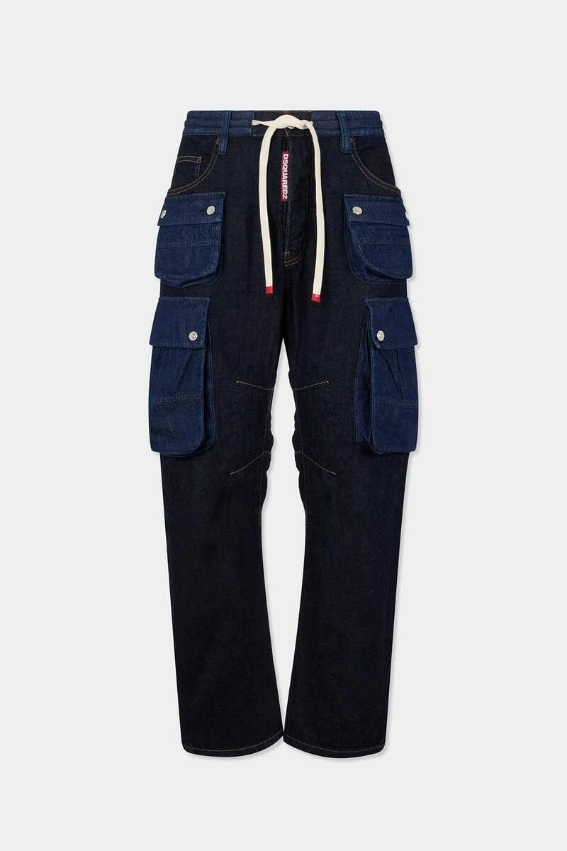 DARK WASH KAWAII JEANS - 1