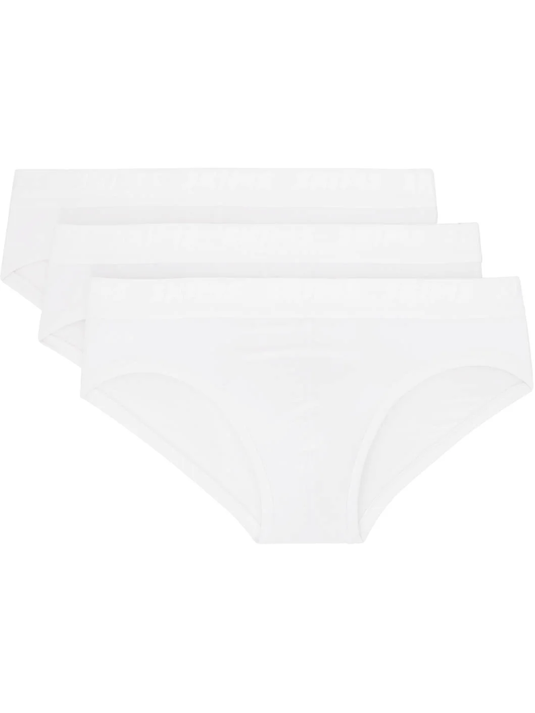 Three-Pack White SKIMS Stretch Briefs - 1