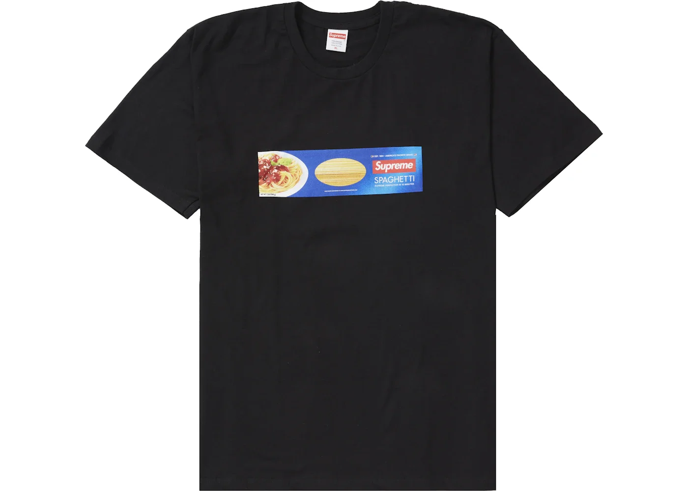Supreme Spaghetti Tee Black - 1