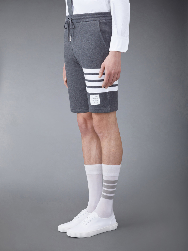 Thom Browne Dark Grey Classic Cotton Loopback Jersey 4-Bar Sweatshort outlook