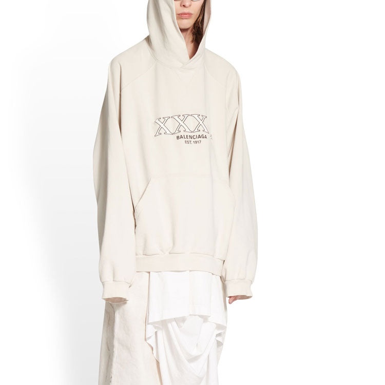 BALENCIAGA Balenciaga XXXL Patched T-Shirt Hoodie Oversized 