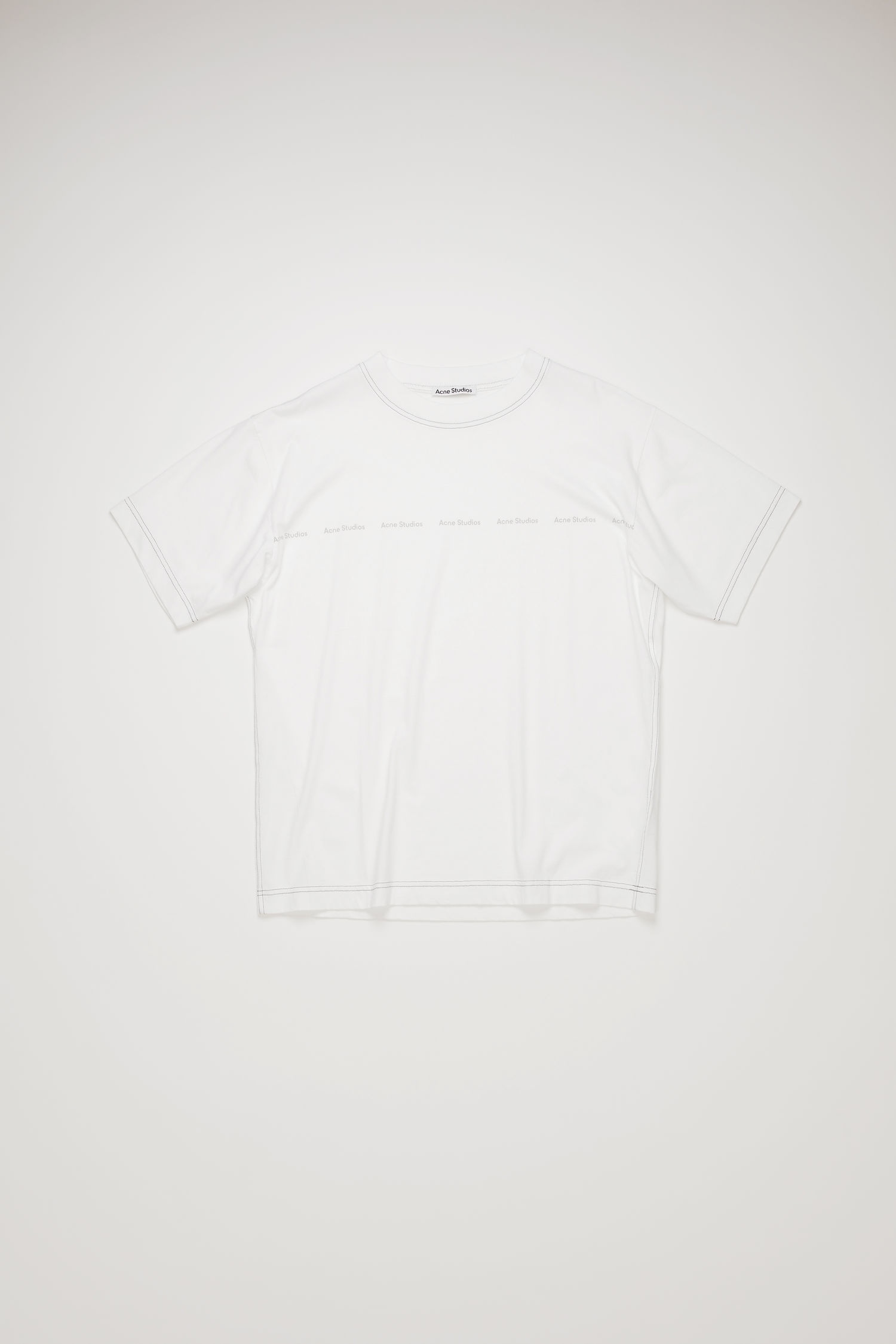 Logo print t-shirt optic white - 4