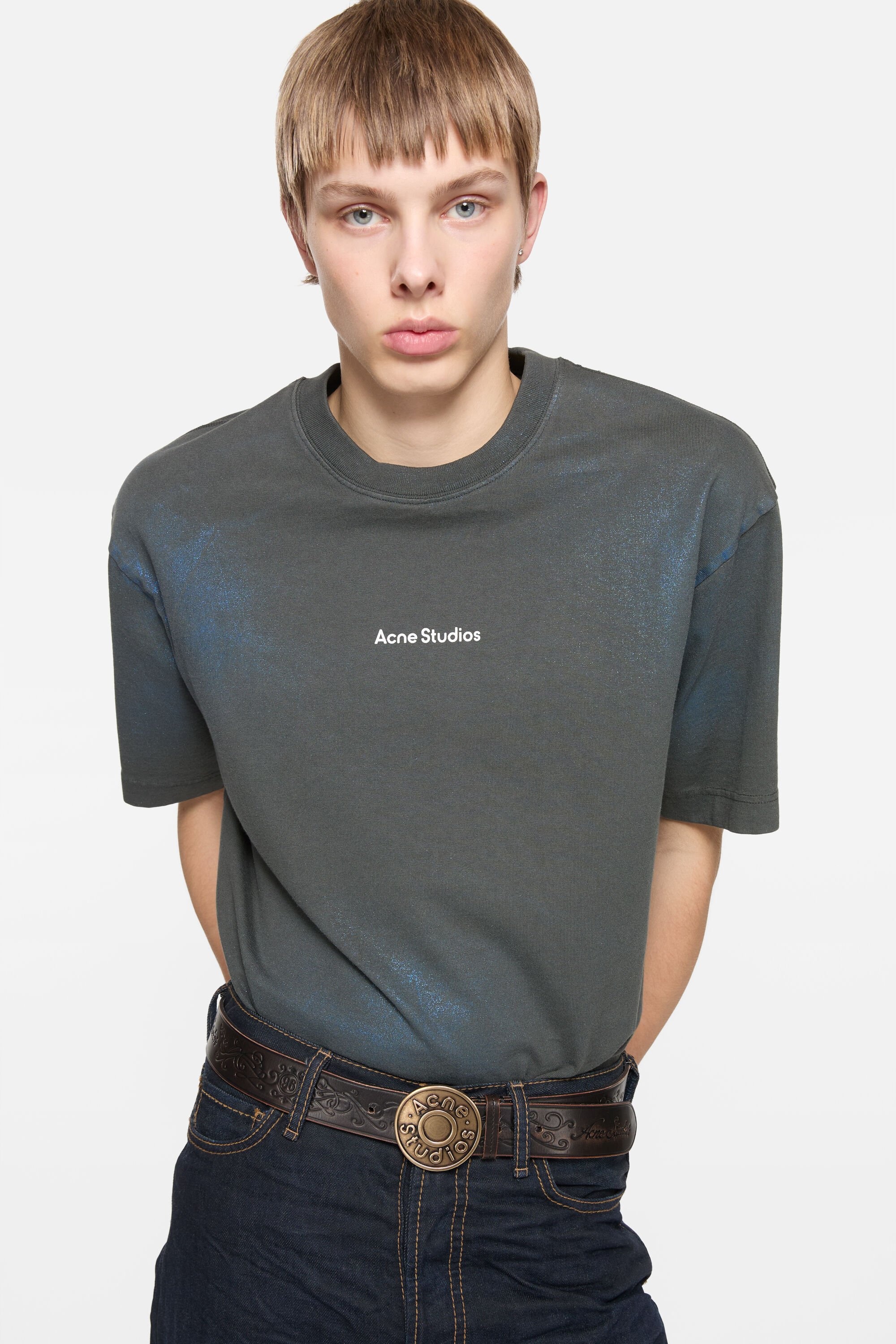 Logo t-shirt - Blue/khaki - 4
