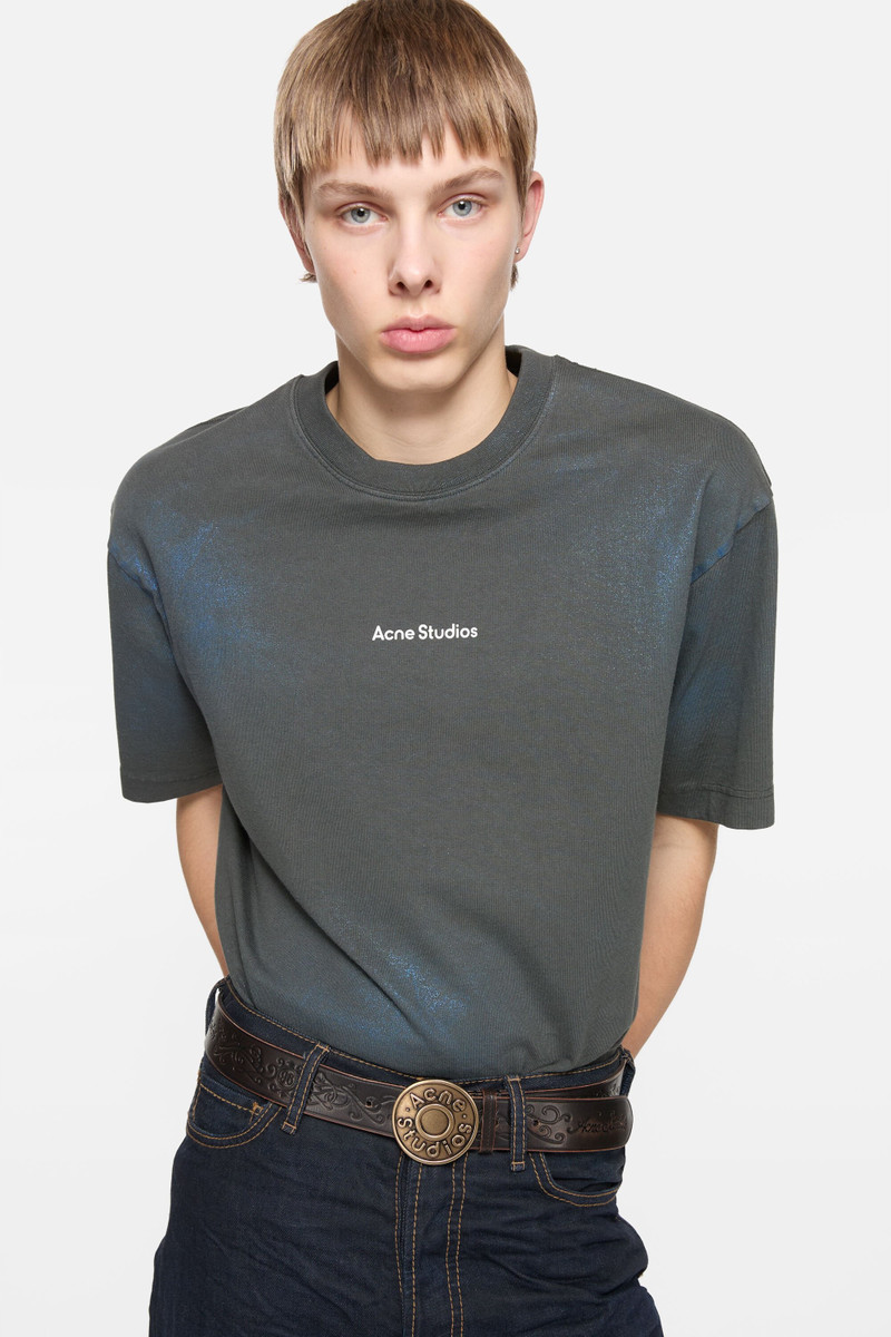 Logo t-shirt - Blue/khaki 4