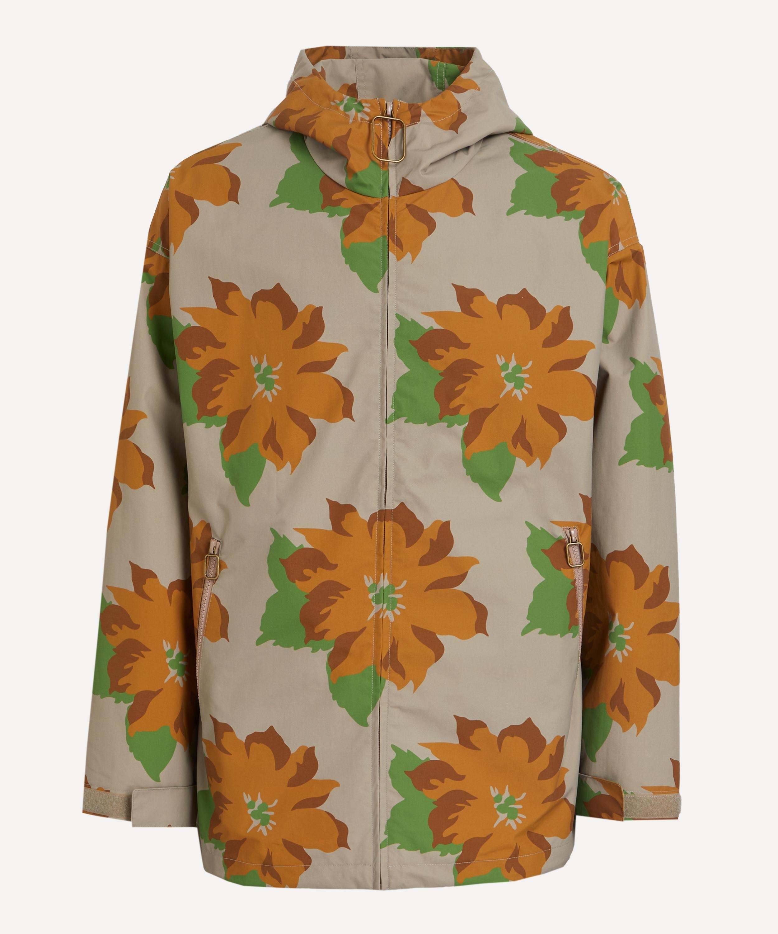 Nylon Floral Hooded Jacket - 1