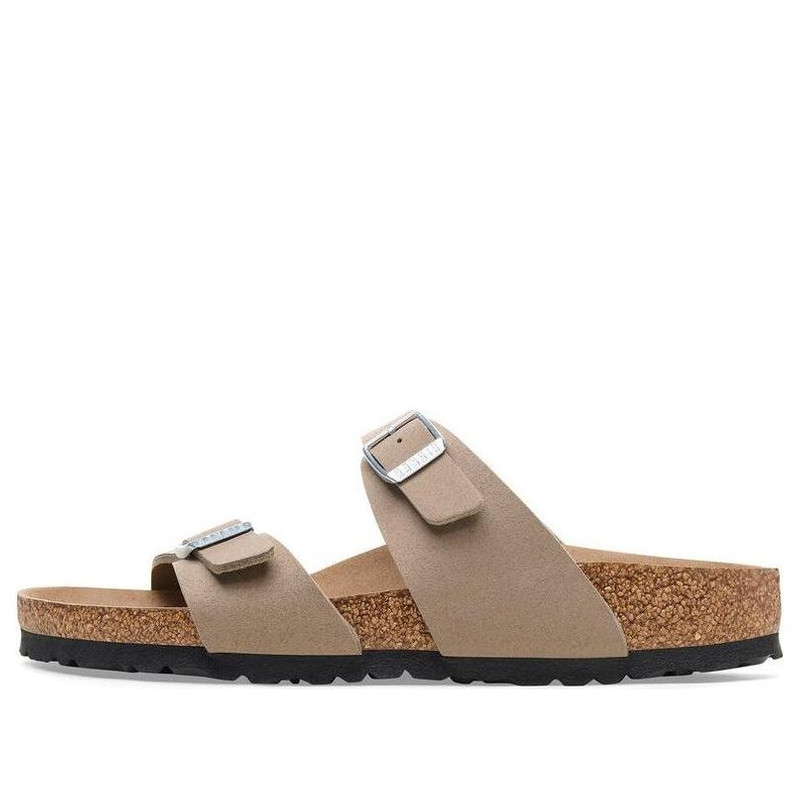 Birkenstock Sydney Vegan Synthetics Vegan Narrow Fit Sandals 'Gray Taupe' 1026700 1