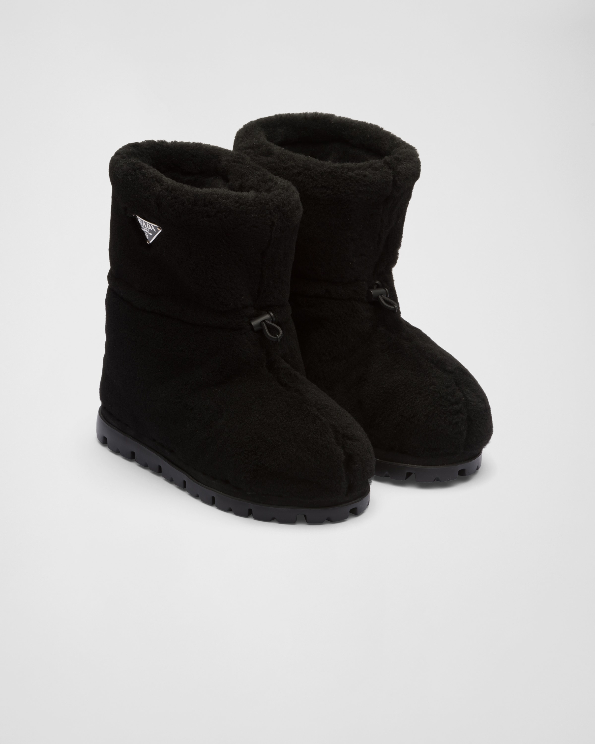 Prada Shearling booties REVERSIBLE