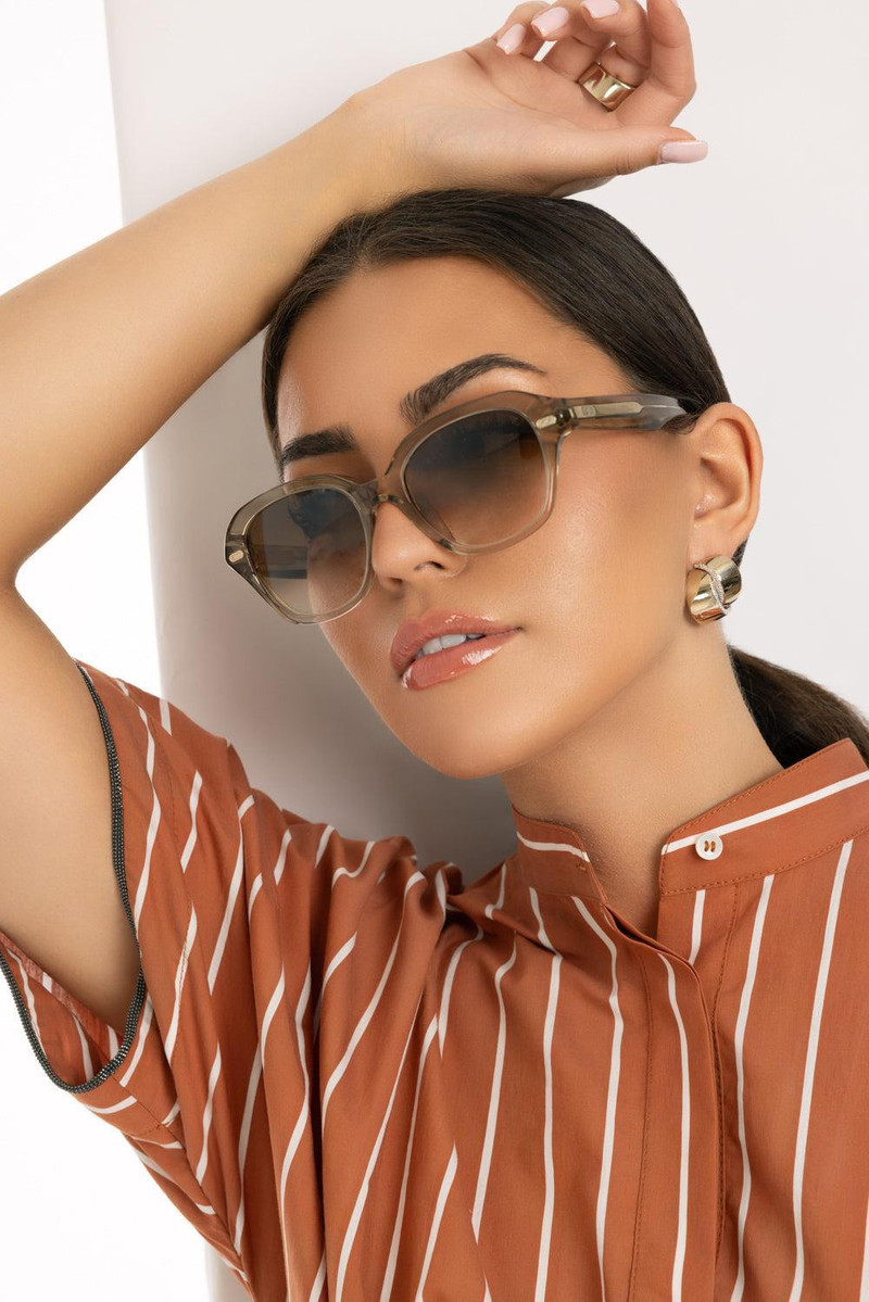 Brunello Cucinelli Pillow Gradient Sunglasses outlook