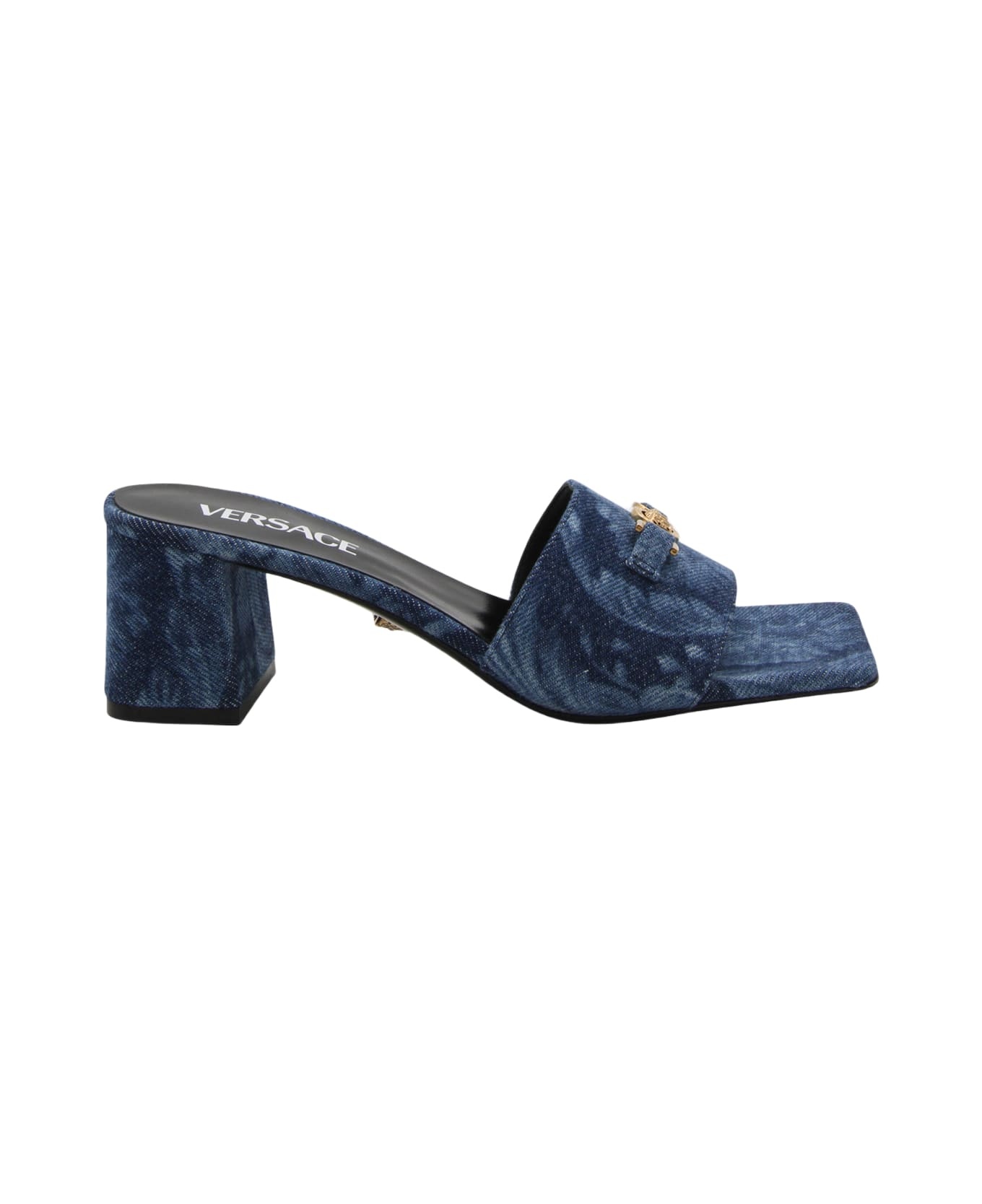 Blue Denim Slippers - 1