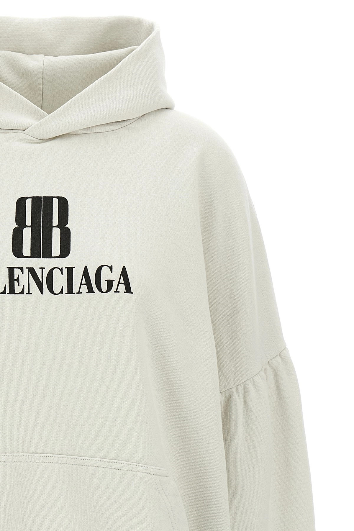 Cropped logo hoodie - 3