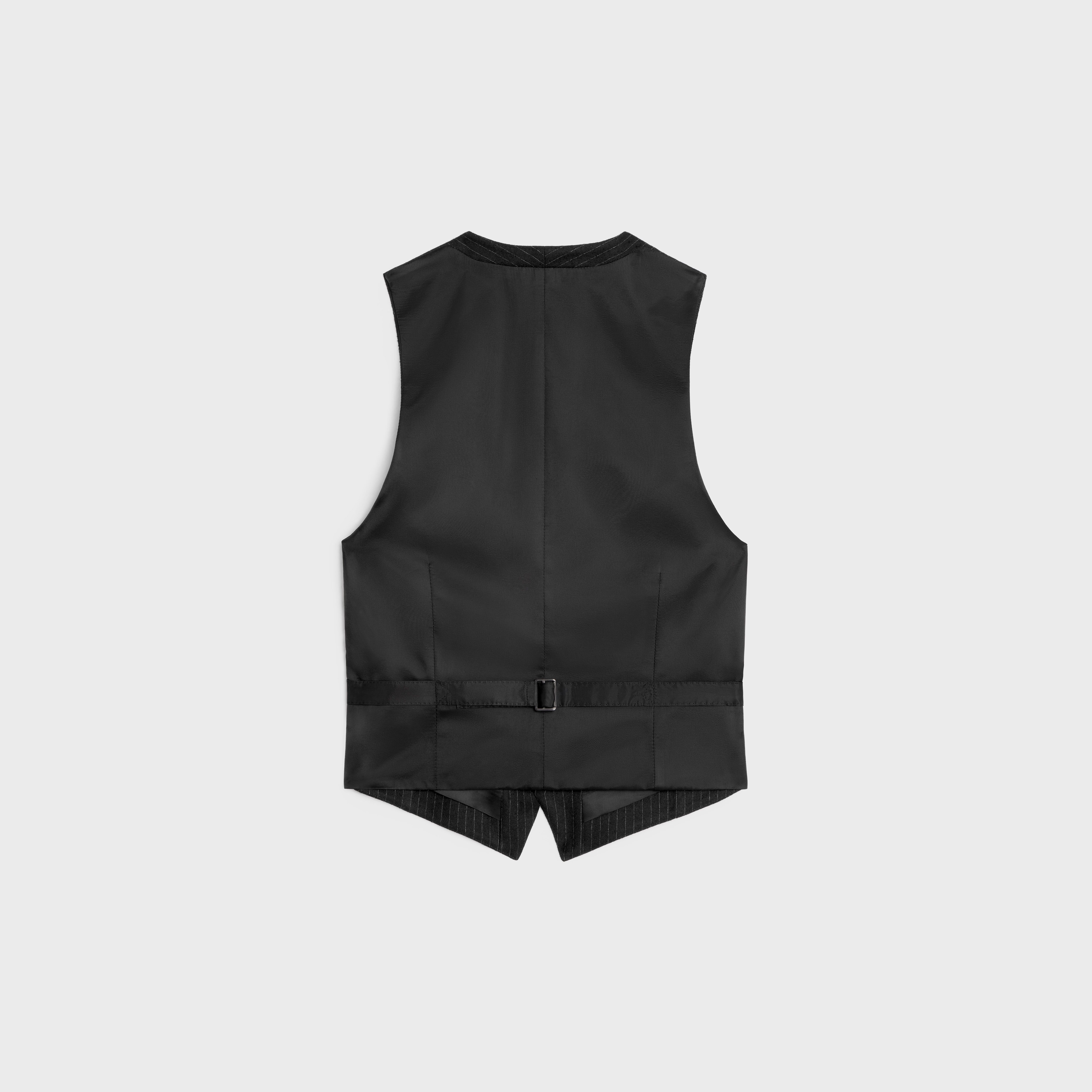 waistcoat in striped flannel - 2