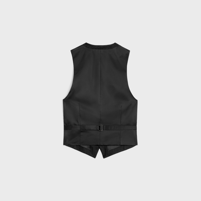 CELINE waistcoat in striped flannel outlook