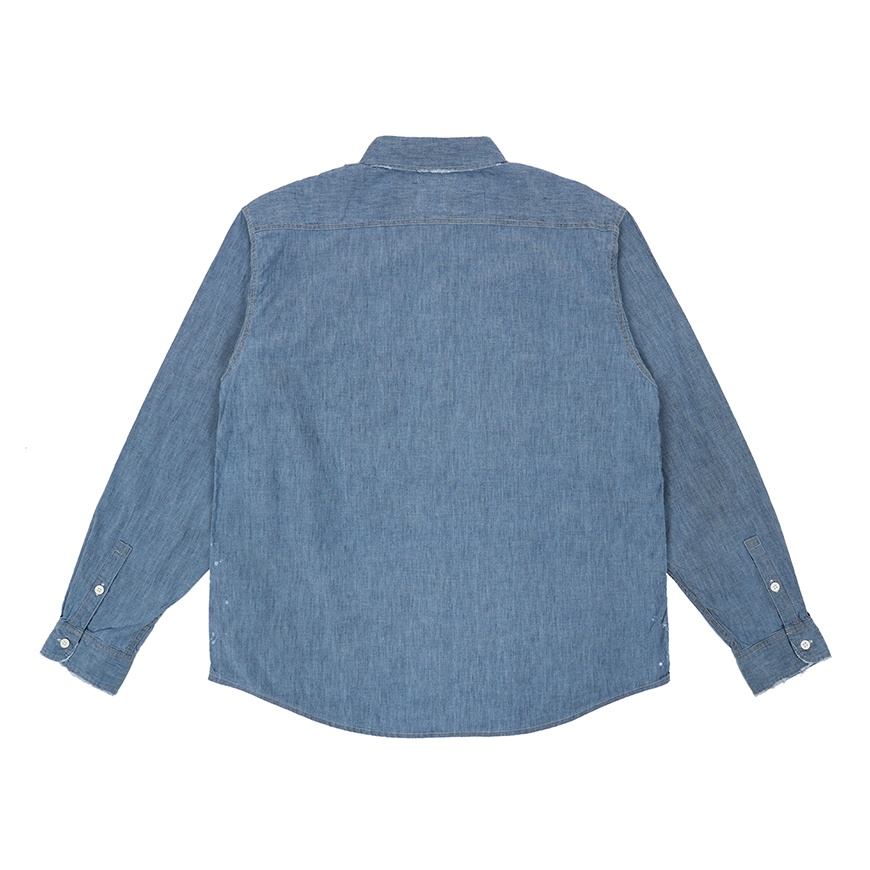 HANDYMAN SHIRT L/S CRASH LT.INDIGO - 2