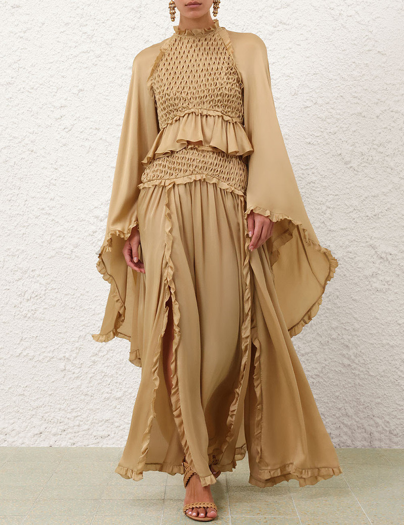 Zimmermann HYPNOTIC SATIN MAXI SKIRT outlook