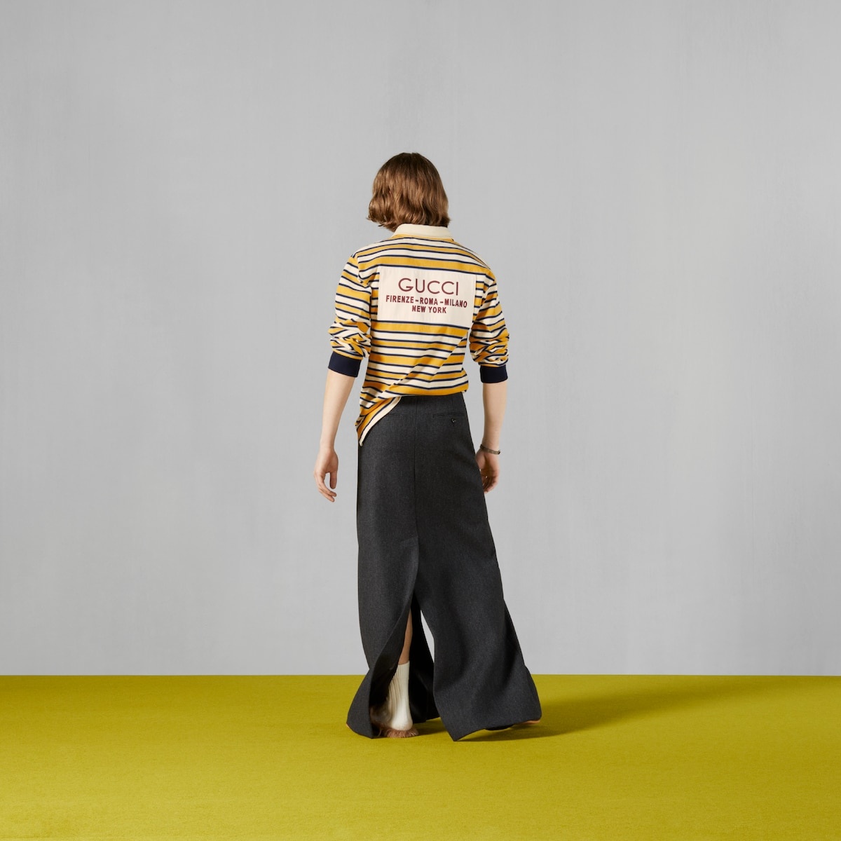 Striped polo shirt with patch - 3