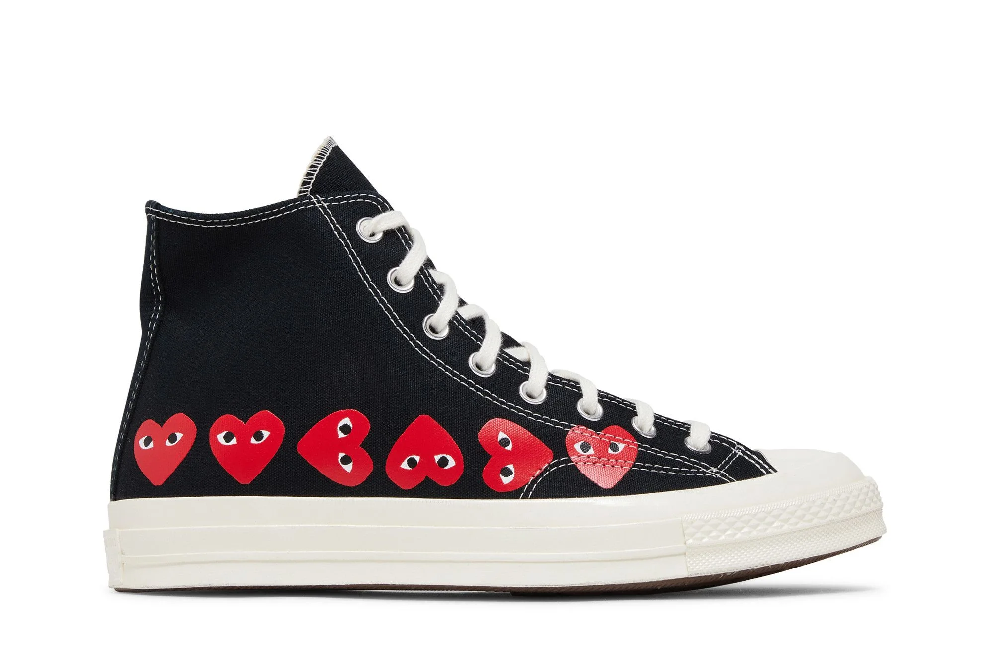 Comme des Garçons PLAY x Chuck 70 High 'Multi Heart - Black' - 1