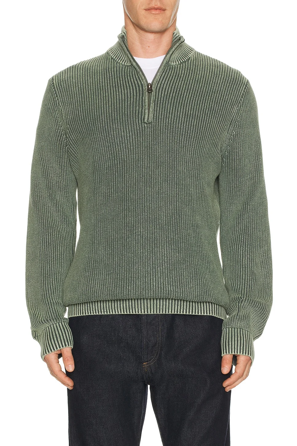 Sunwashed Quarter Zip Sweater - 1