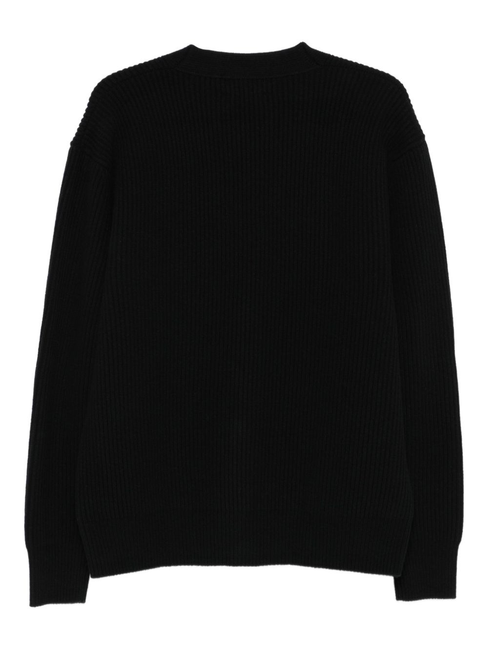 ribbed wool cardigan - 2