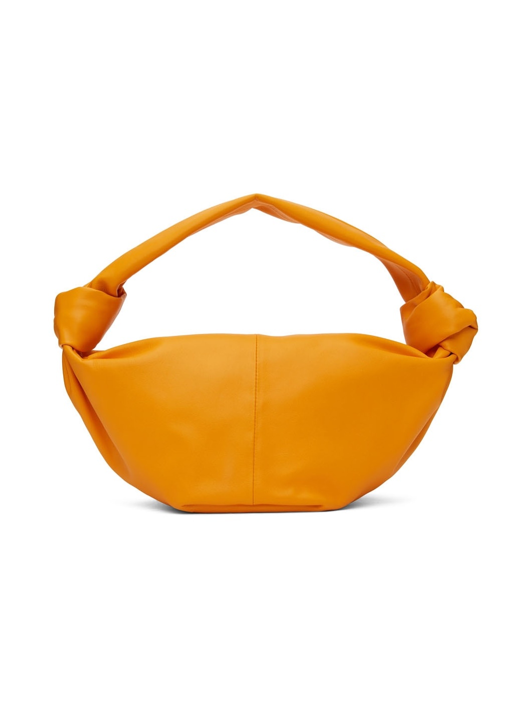 Bottega Veneta Orange Double Knot Top Handle Bag | REVERSIBLE