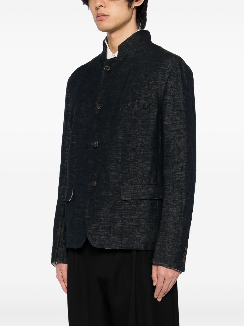 stand up-collar jacket - 3