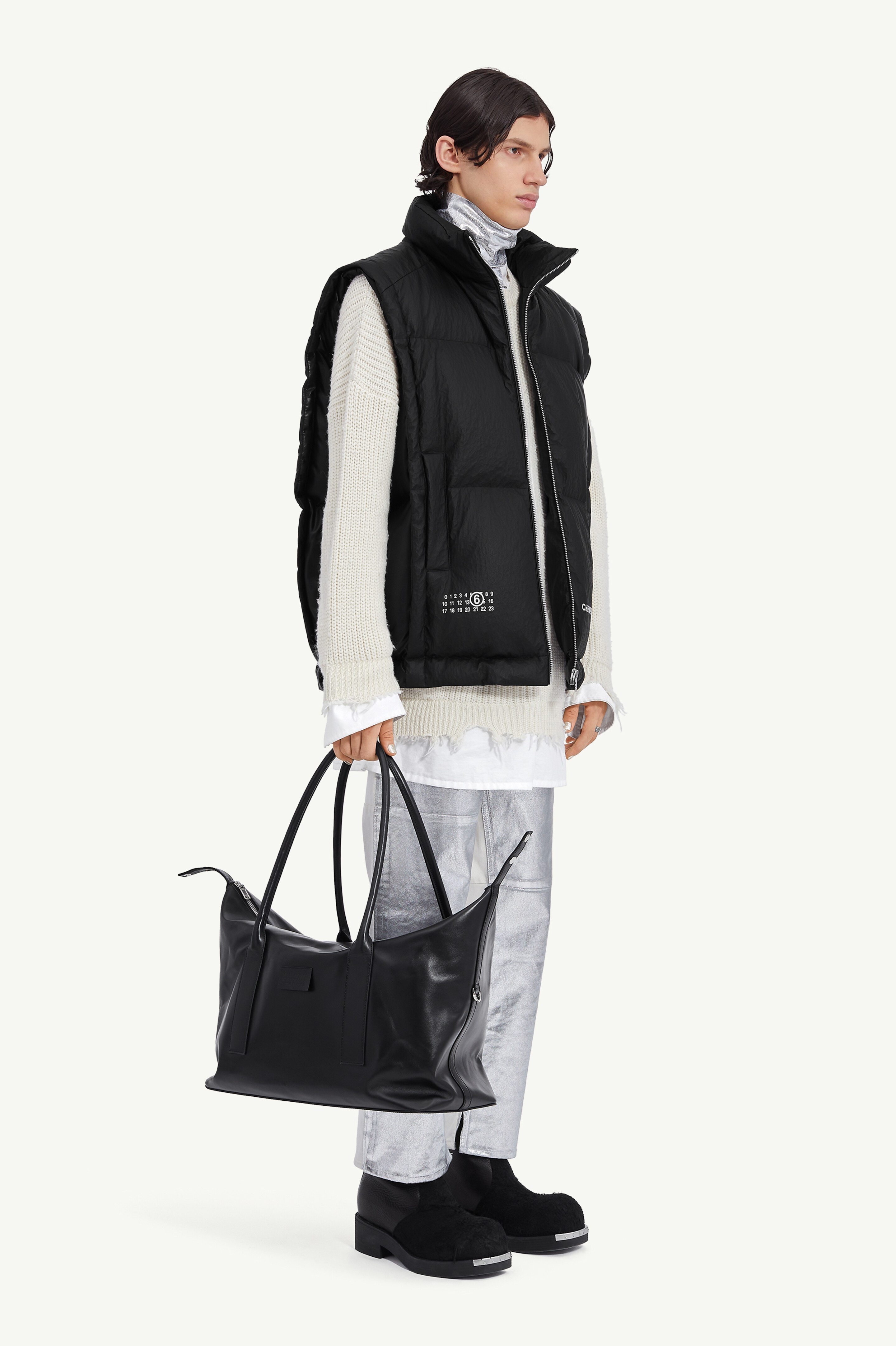 MM6 x Chen Peng Puffer gilet - 3
