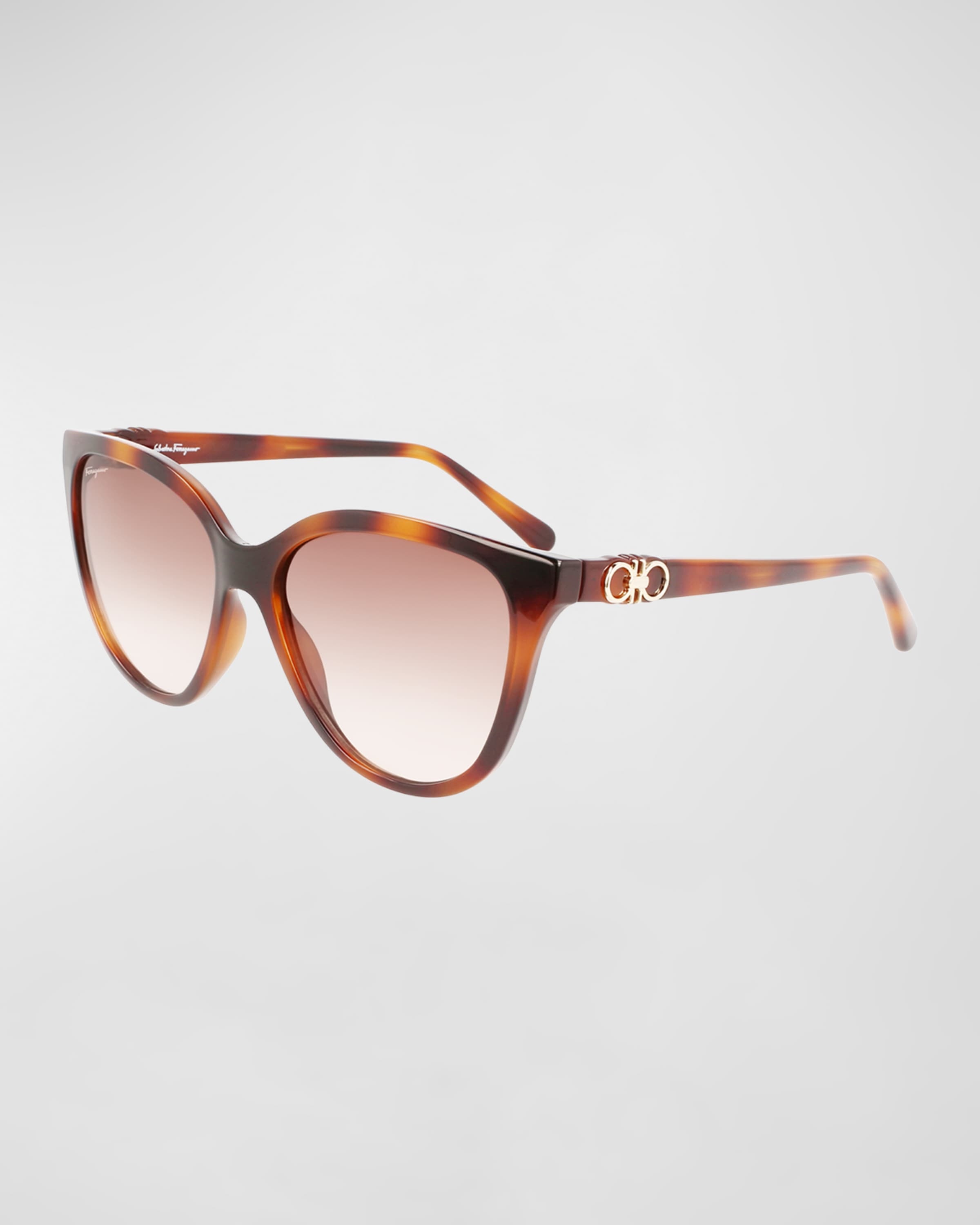 Gancini Injection Plastic Cat-Eye Sunglasses - 1