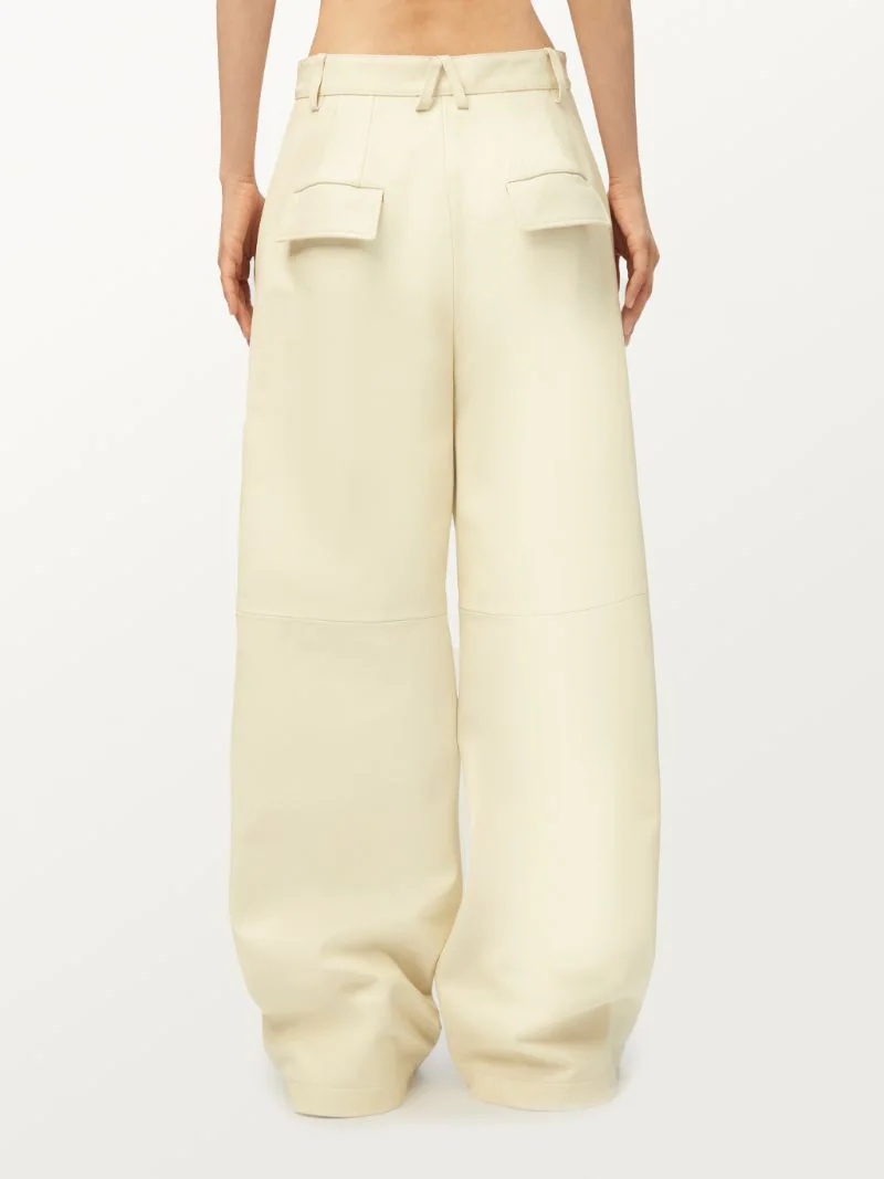 LACE UP LEATHER PANTS - 5