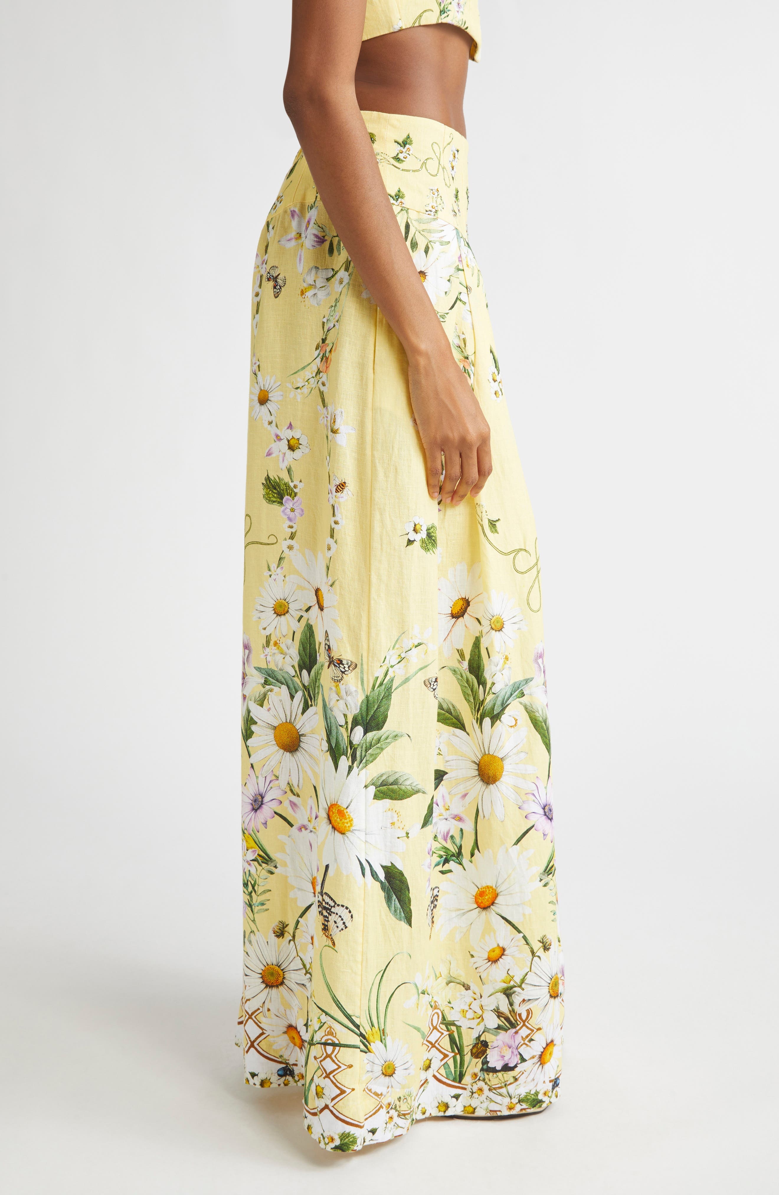 Camilla Daisy Chains Corset Waist Wide Leg Pants at Nordstrom - 4