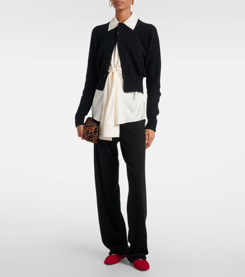 extreme cashmere Blouson cashmere-blend cardigan outlook