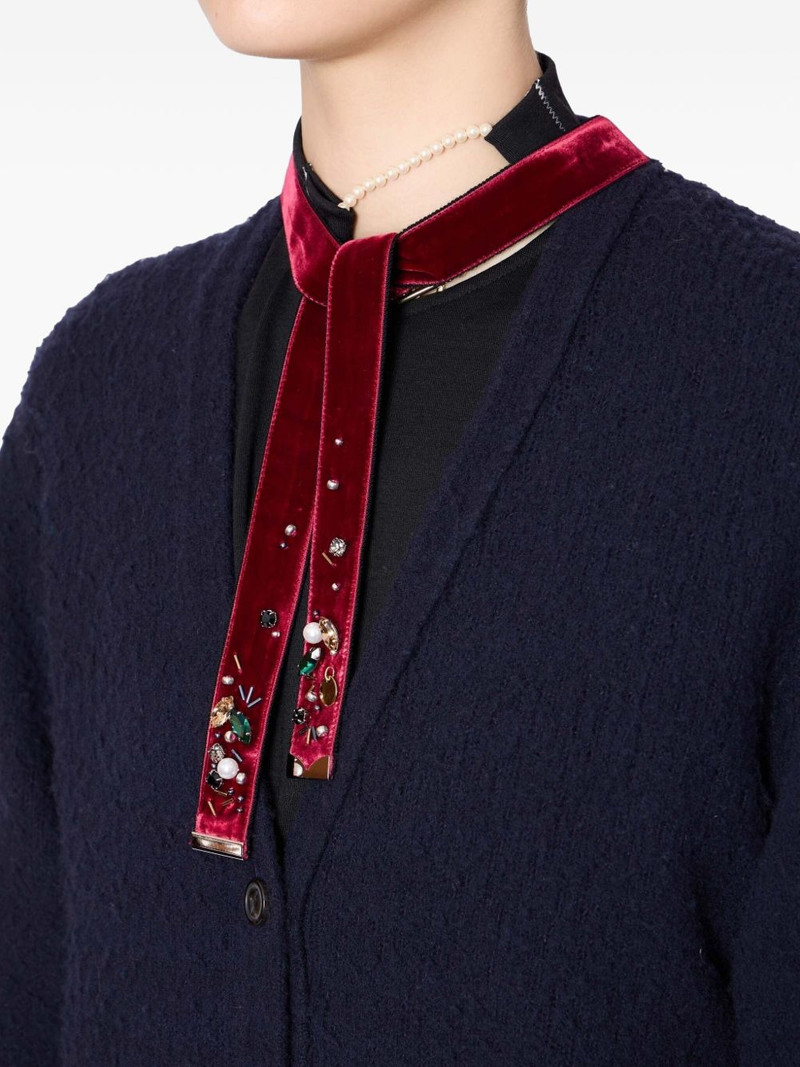 embellished button-down cardigan 3