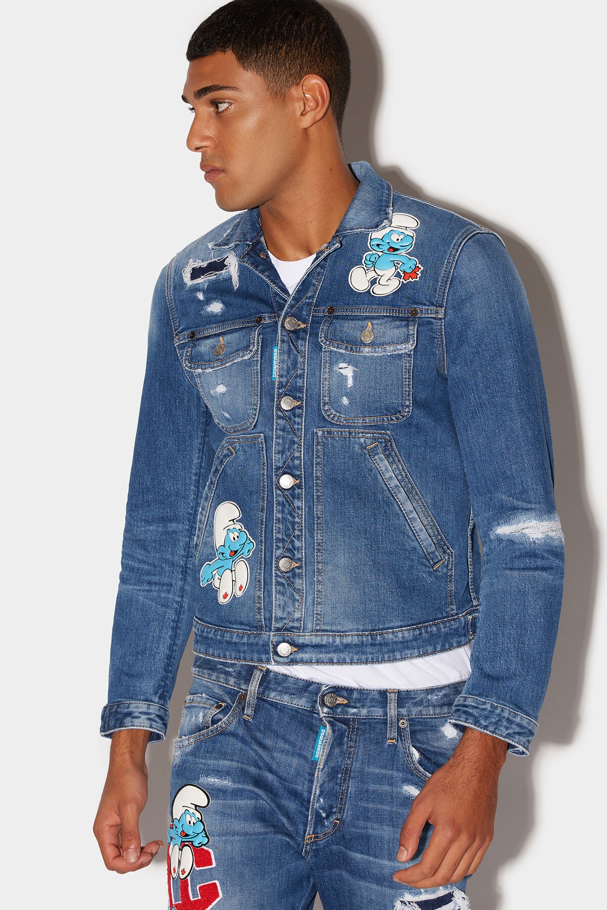 SMURFS BOXY JEANS JACKET - 3
