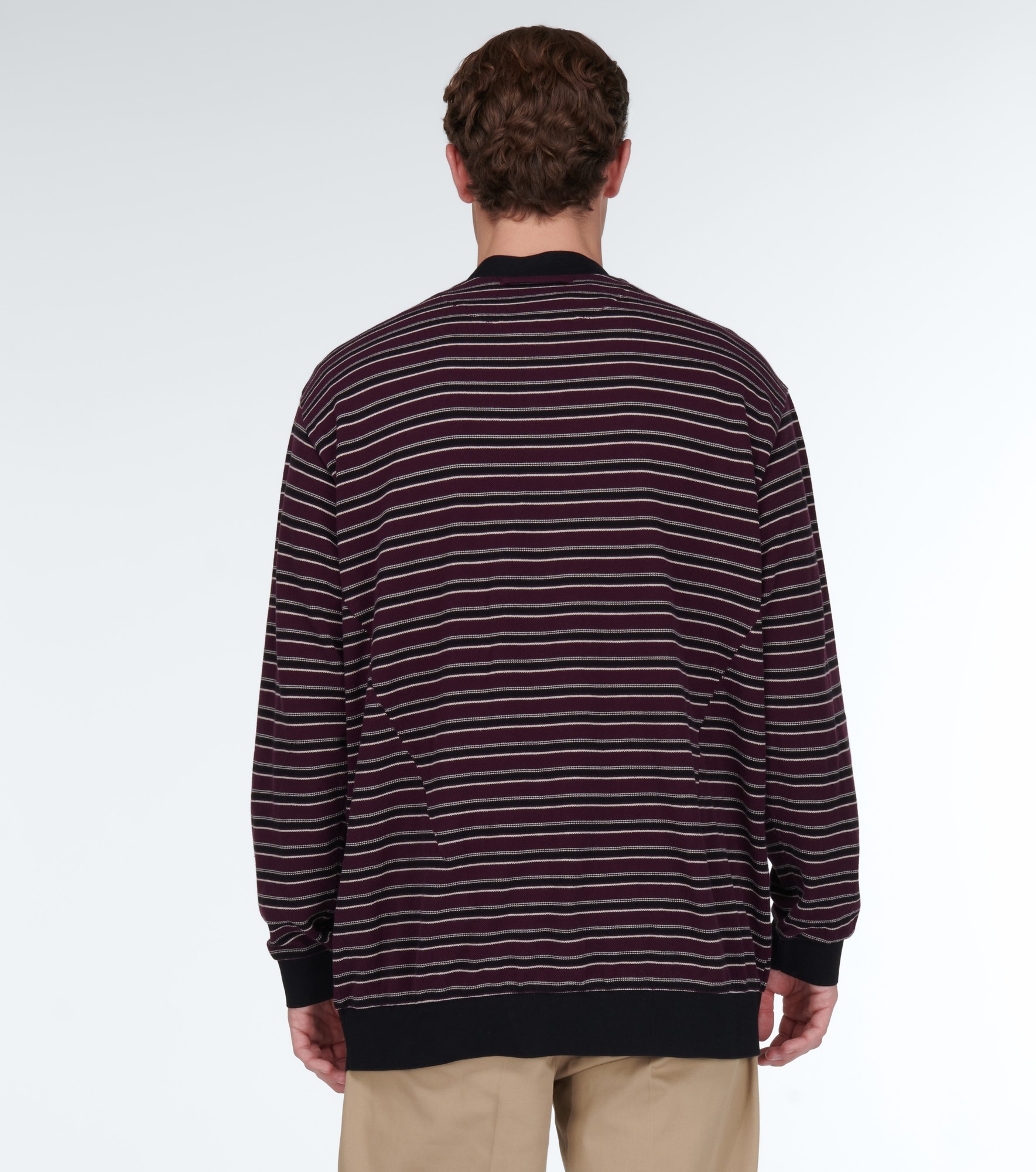 Striped cotton cardigan - 4