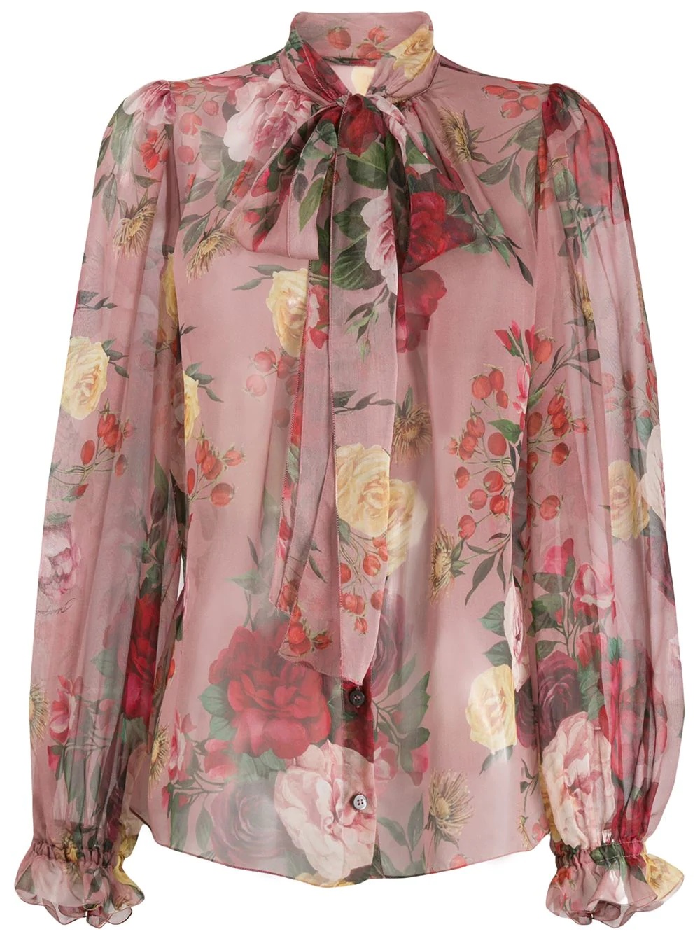 Baroque Rose print blouse - 1