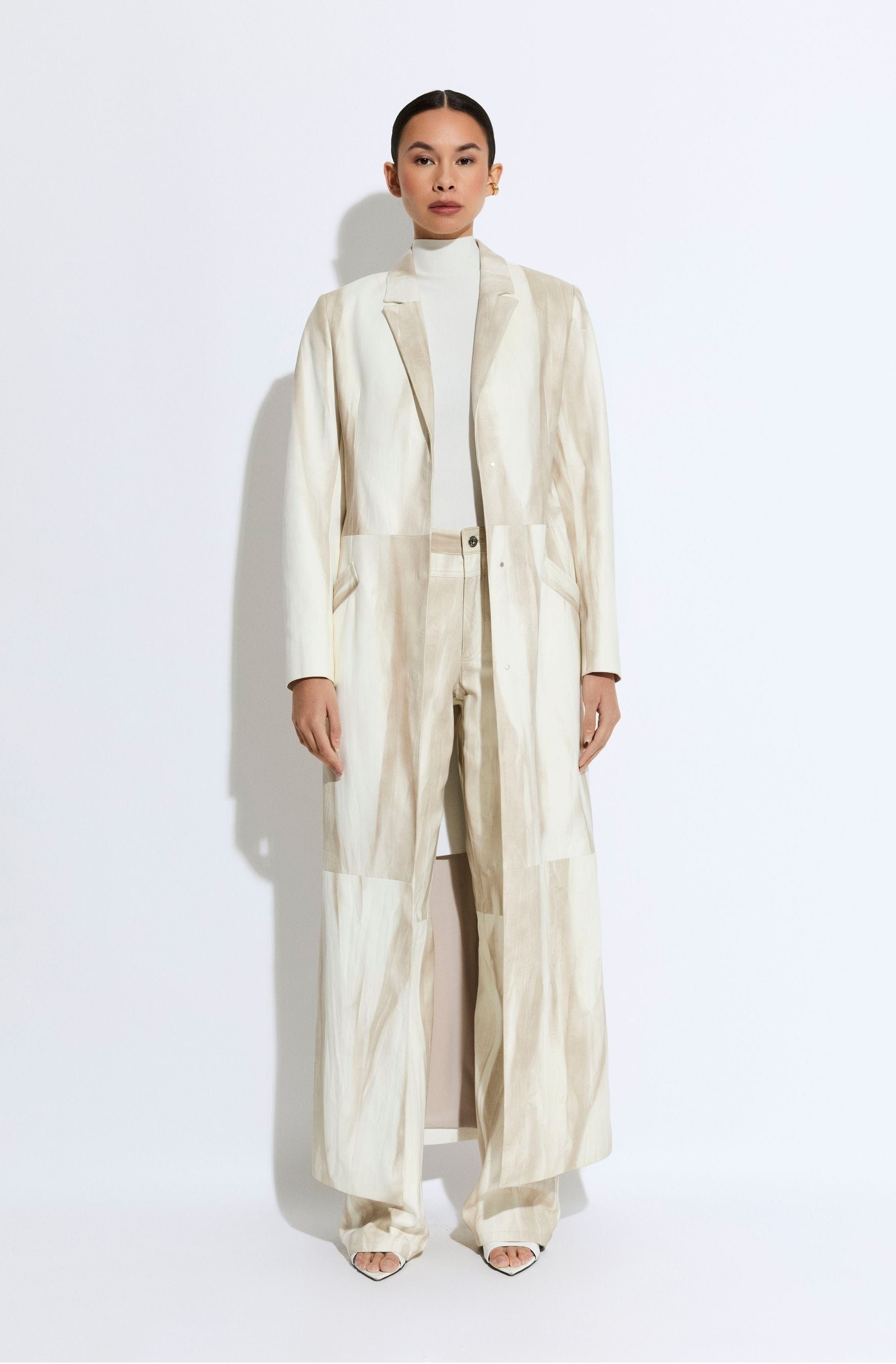 Marbled Nappa Coat - 2