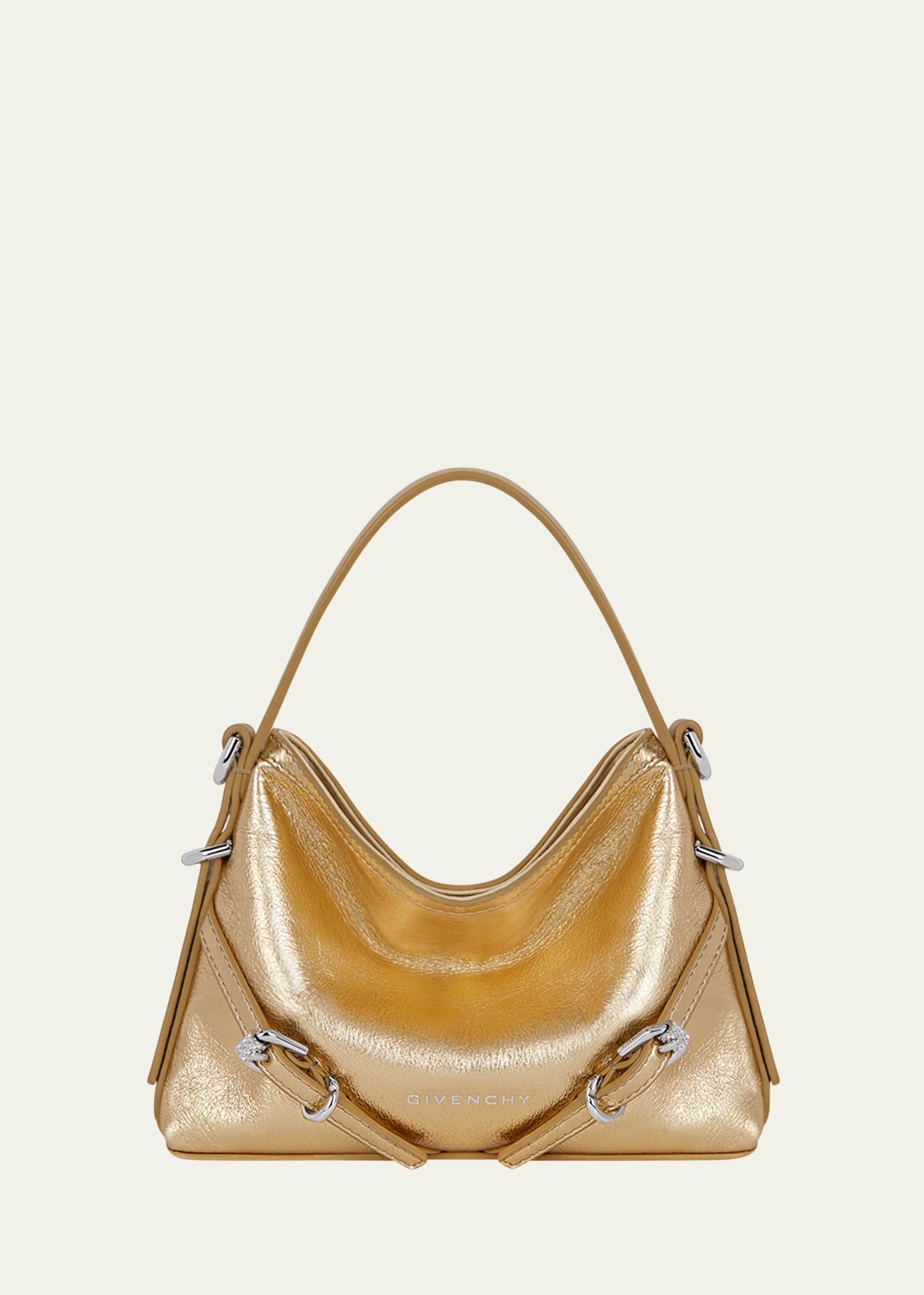 Voyou Nano Shoulder Bag in Metallic Leather - 1